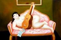Botero, Fernando - Abstract oil painting.